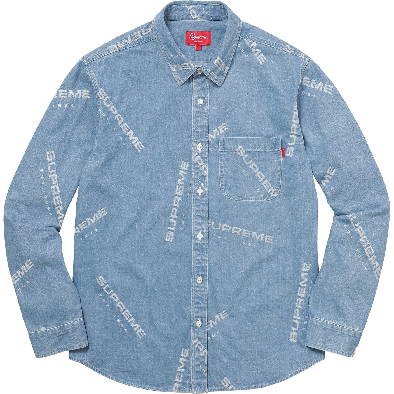 Jacquard Denim Shirt view 6